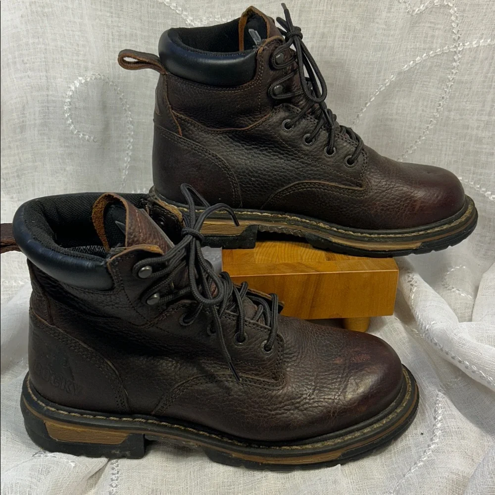 Rocky Ironclad leather waterproof lace up boots almost NEW